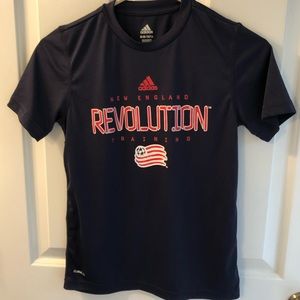 Adidas NE Revolution EUC climalite shirt, navy, M.
